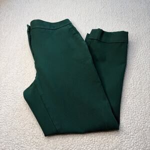 Ann Taylor Green Cotton Cuffed Pant 4